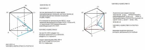 50 . решите две аналогичные . с двумя рисунками и пояснениями.1.основанием прямой призмы авса1в1с1 я