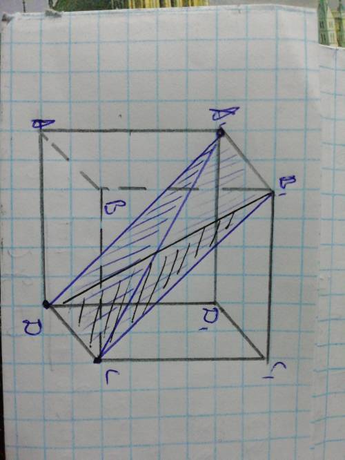 Дано куб abcda1b1c1d1 знайти пряму по якій перетинаються площини dca1 і dcb1