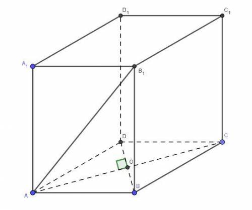 Основанием прямого параллелепипеда является ромб с диагоналями 6см и 8см. диагональ боковой грани ра
