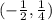 (-\frac{1}{2},\frac{1}{4} )