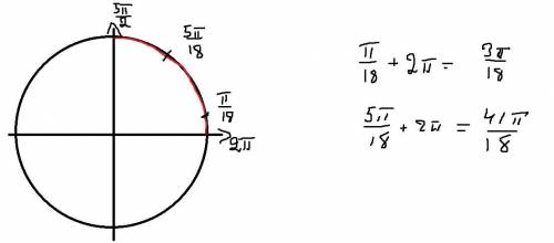 Найдите решение уравнения на указанном интервале: sin5x-cos4x=0 360°cos6x-sin3x=0 90°