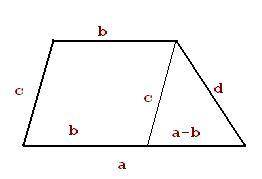 Постройте трапецию : 1) за основой , прилегающим к ней углом и боковыми сторонами 2) за разницей ос