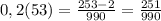 0,2(53)=\frac{253-2}{990}=\frac{251}{990}