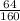 \frac{64}{160}