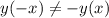 y(-x) \neq -y(x)