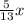 \frac{5}{13} x