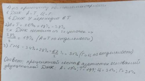 Исследования показали, что 34% общего числа нуклеотидов цепи и-рнк приходится на гуанин, 18%- на ура