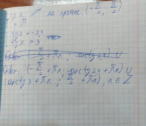 5 \tan(x) ^{2} { - 3} \tan - 36 > 0