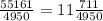 \frac{55161}{4950} = 11\frac{711}{4950}