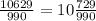 \frac{10629}{990} = 10\frac{729}{990}