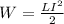 W=\frac{LI^2}{2}