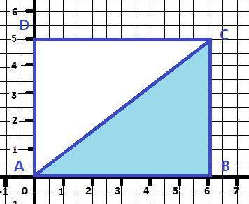 Начертите прямоугольник abcd , соедините отрезком вершины a и c . найдите площади треугольников abc