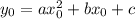 y_0=ax_0^2+bx_0+c