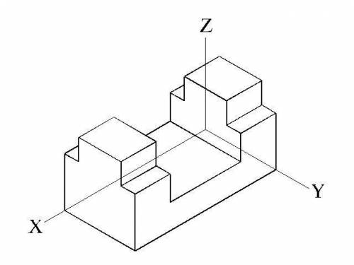 Начертить аксонометрическую проекцию(проще говоря как 3д) сама никак не разберусь