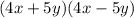 (4x + 5y)(4x - 5y)