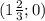 (1\frac{2}{3};0)