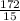 \frac{172}{15} \\