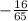 -\frac{16}{65}