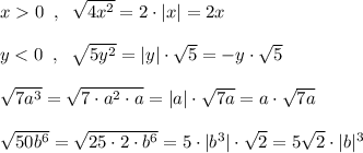 x0\; \; ,\; \; \sqrt{4x^2}=2\cdot |x|=2x\\\\y