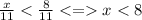 \frac{x}{11}