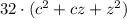 32\cdot (c^2+cz+z^2)