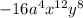 - 16a^4x^{12}y^{8}