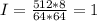 I=\frac{512*8}{64*64} = 1