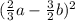 ( \frac{2}{3}a-\frac{3}{2}b)^{2}