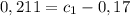 0,211 = c_{1} - 0,17