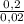 \frac{0,2}{0,02}