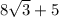 8\sqrt{3} + 5