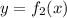 y = f_{2}(x)