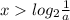 x log_{2}\frac{1}{a}