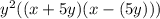 y^{2} ((x+5y) (x-(5y)))