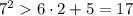 7^26\cdot 2+5=17