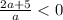 \frac{2a+5}{a}