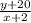 \frac{y+20}{x+2}