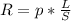 R=p*\frac{L}{S}