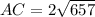 AC=2\sqrt{657}