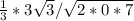 \frac{1}{3}*3 \sqrt{3} /\sqrt{2*0*7}