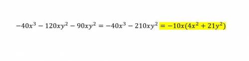 Разложить на множители -40x^3-120xy^2-90xy^2