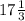 17\frac{1}{3}