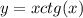 y = xctg(x)