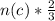 n(c)*\frac{2}{3}