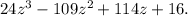 24z^{3}-109z^{2}+114z+16.