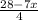 \frac{28-7x}{4}