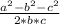 \frac{a^{2} - b^{2} - c^{2} }{2*b*c}