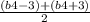 \frac{(b4-3)+(b4+3)}{2}