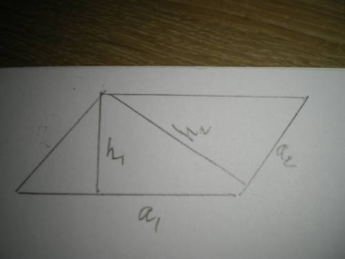 Сторони паралелограма дорівнюють 8 см і 15 см, а висота,проведена до більшої сторони,дорівнює 6 см.З