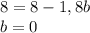 8=8-1,8b\\b=0